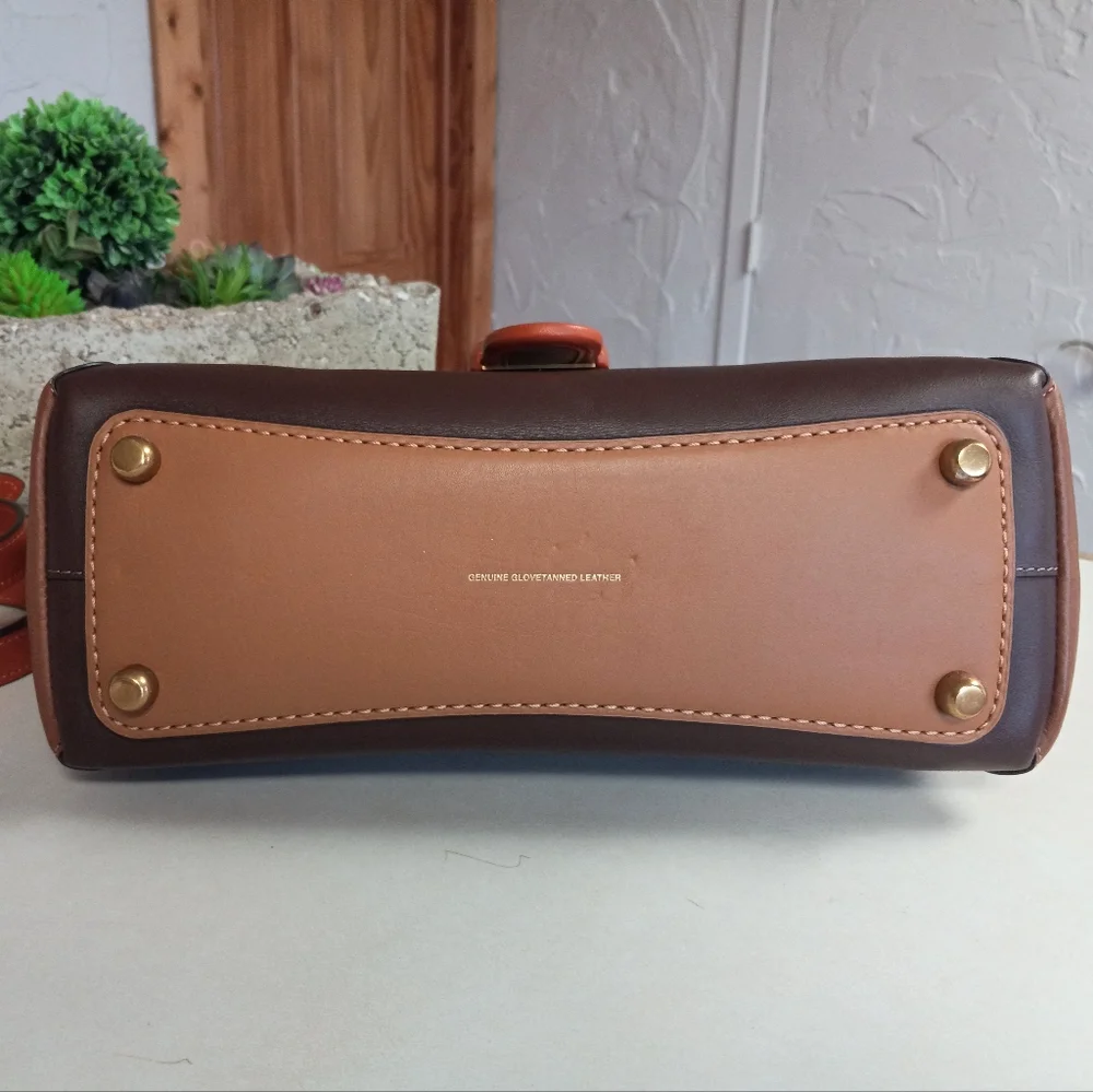 Coach Couriere Carryall Satchel In Colorblock Leather - Picture 14 of 15